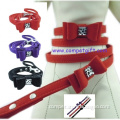 Pet Supplies Wholesale New Style Flocking Material Bowknot Pet Leashes Dog Collar